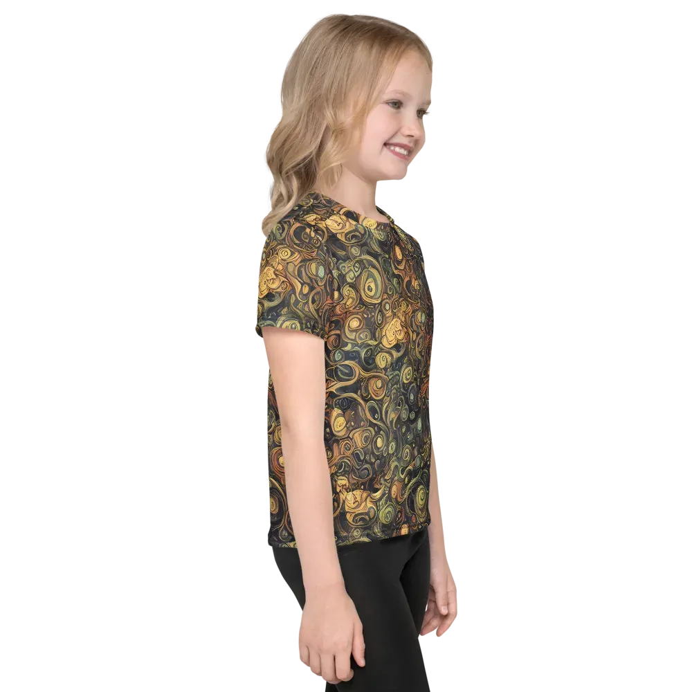 Amber Undertow on Kids Crew Neck T-Shirt — Right