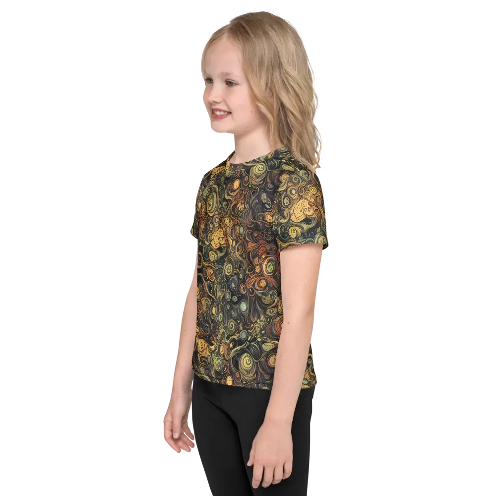Amber Undertow on Kids Crew Neck T-Shirt — Left