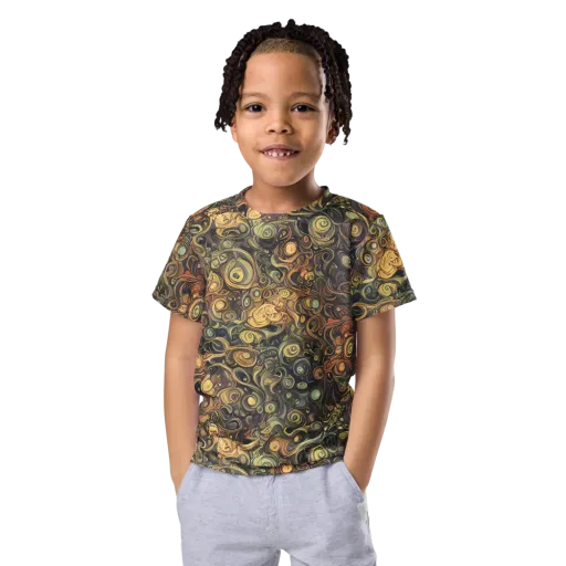 Amber Undertow on a Kids Crew Neck T-Shirt
