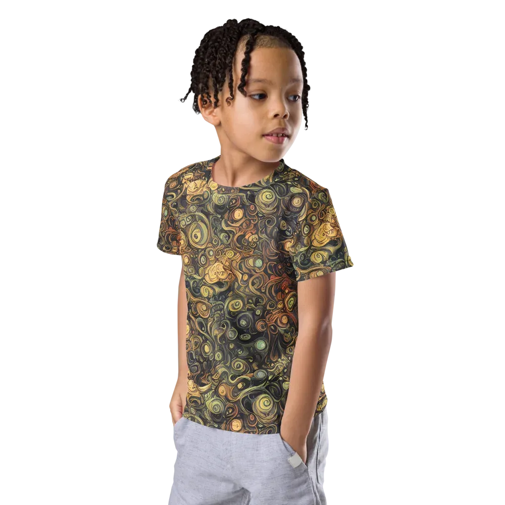 Amber Undertow on Kids Crew Neck T-Shirt — Left Front