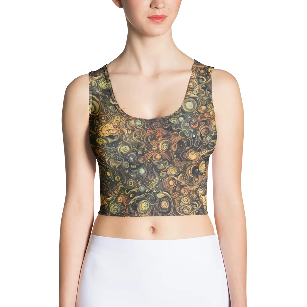 Amber Undertow on Crop Top — Front