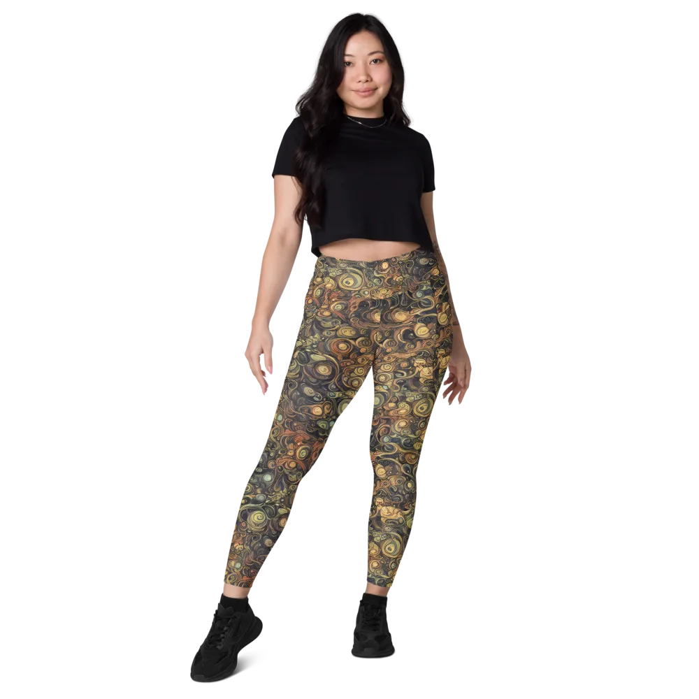 Amber Undertow on Leggings with Pockets — Front