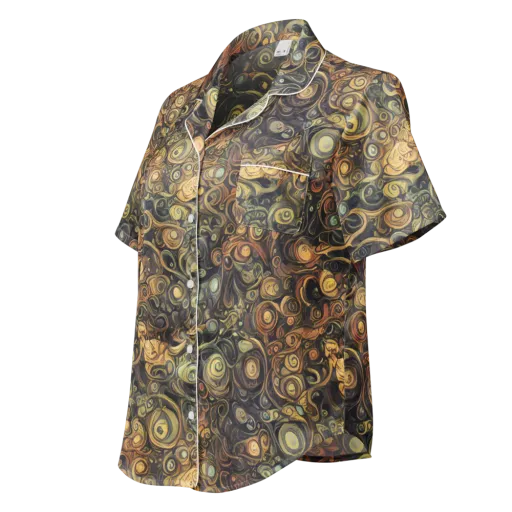 Amber Undertow on a Women's Short Sleeve Pajama Top