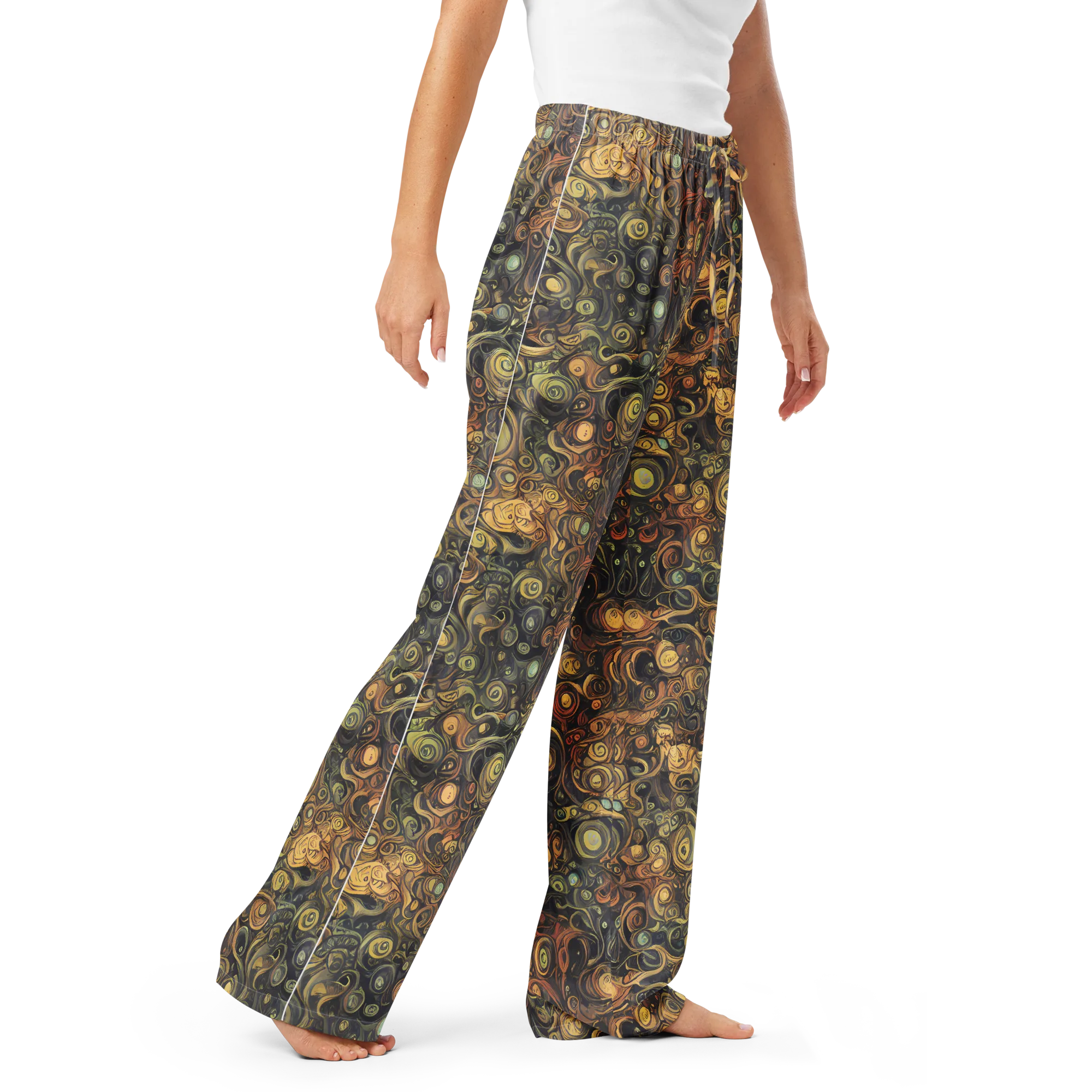 Amber Undertow on Women's Pajama Pants — Right Front