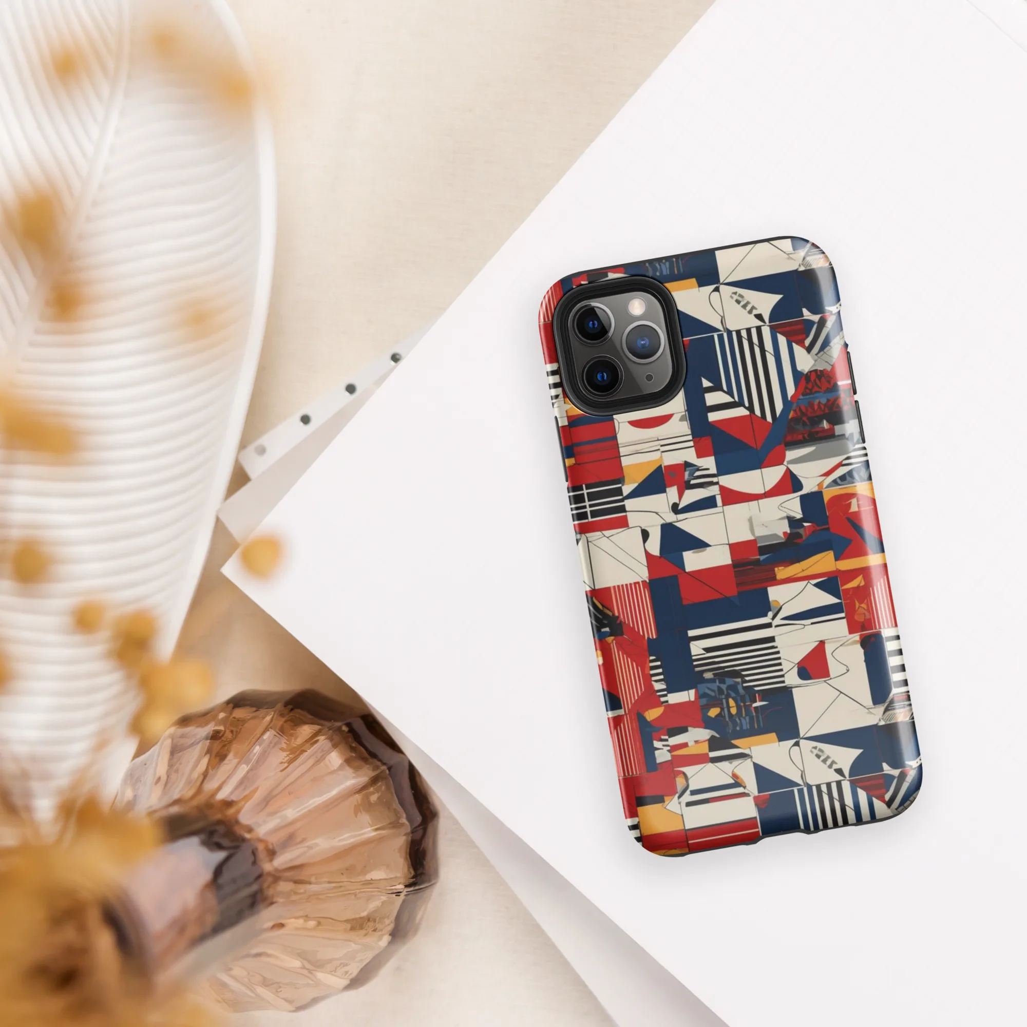 Redline Geometry on Tough Case for iPhone® — Front