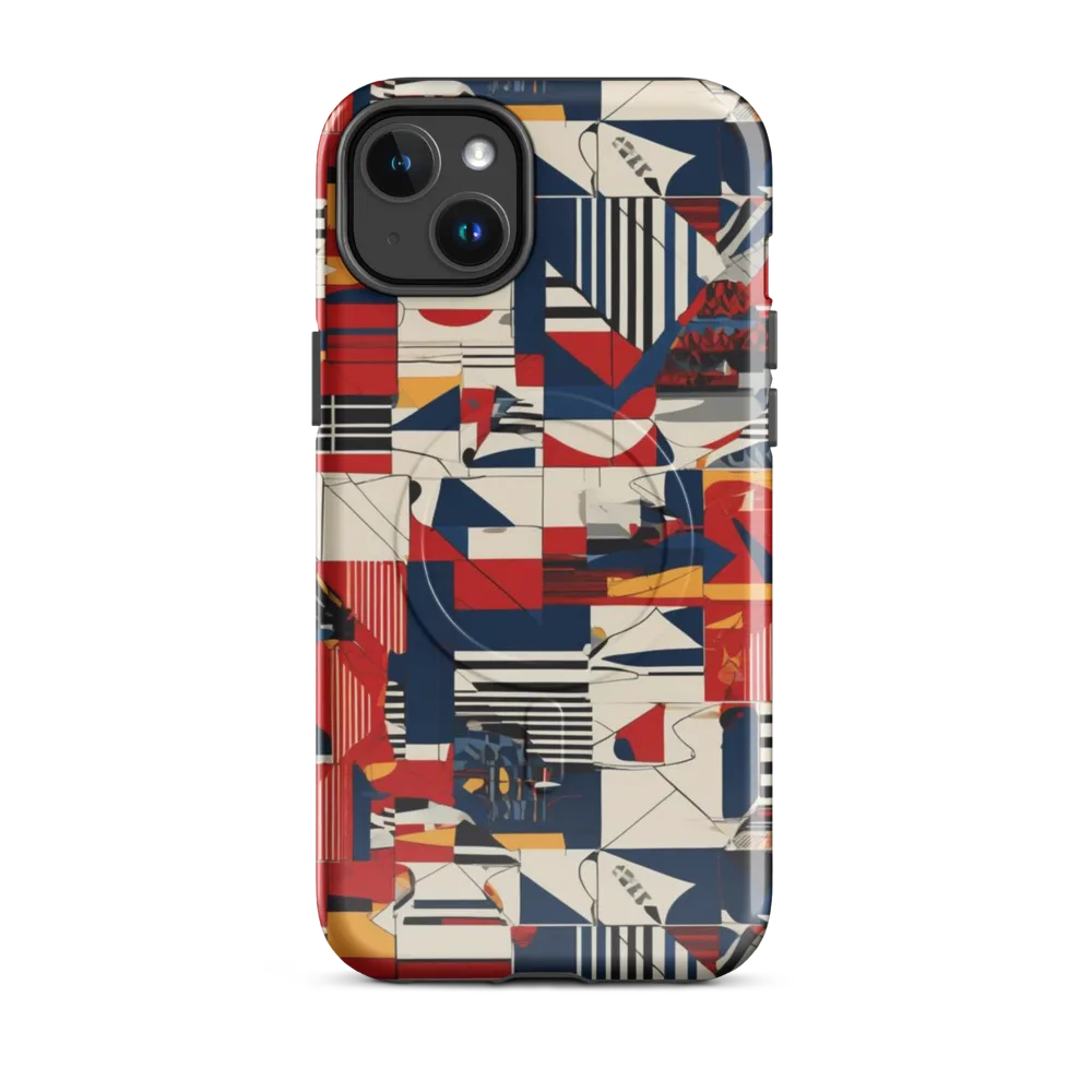 Redline Geometry on MagSafe Tough Case for iPhone® — Front