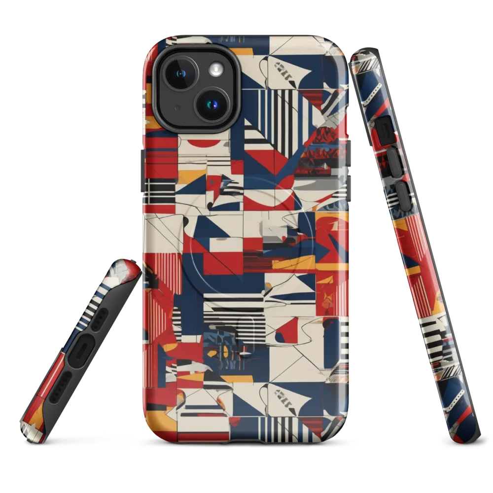 Redline Geometry on MagSafe Tough Case for iPhone® — Front
