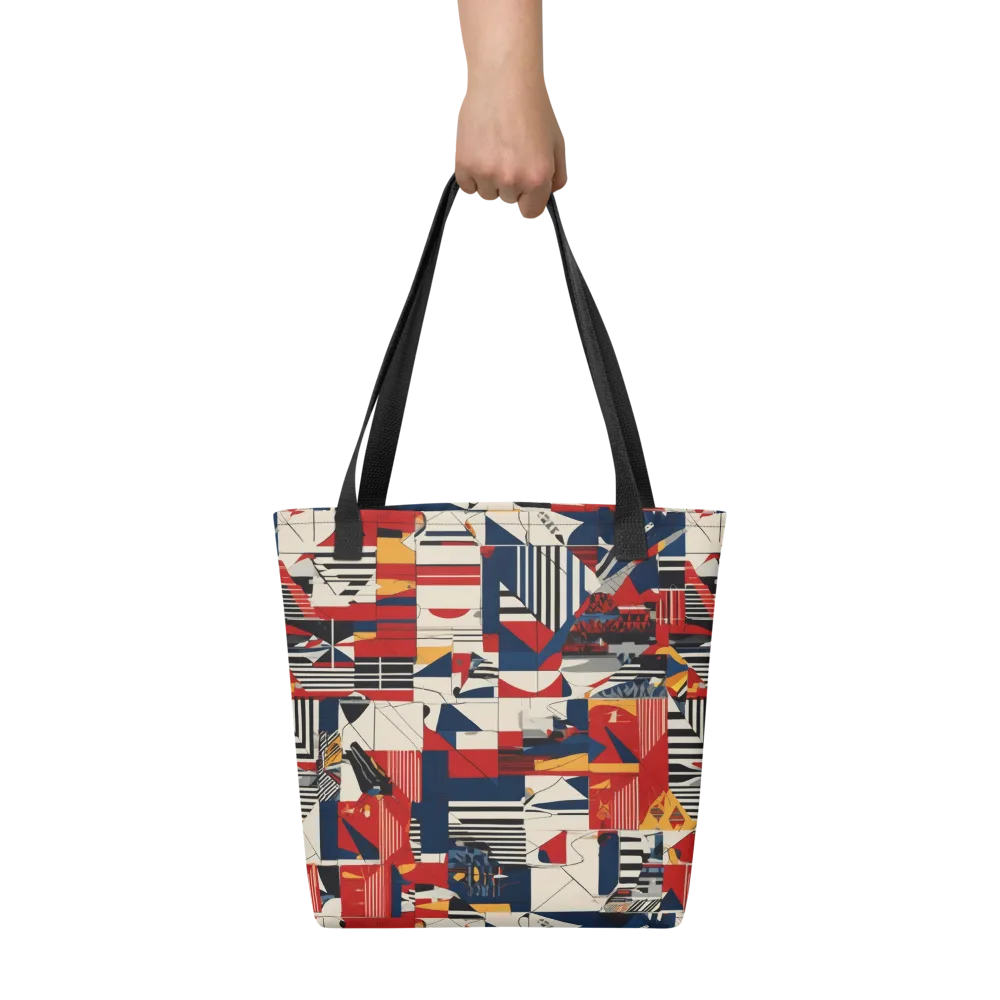 Redline Geometry on Tote Bag — Front