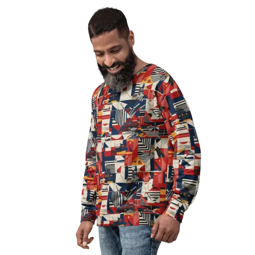 Redline Geometry on a Sweatshirt