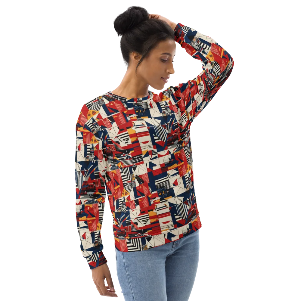 Redline Geometry on Sweatshirt — Right Front