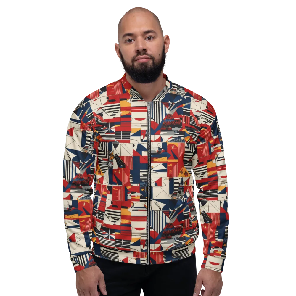 Redline Geometry on Bomber Jacket — Front