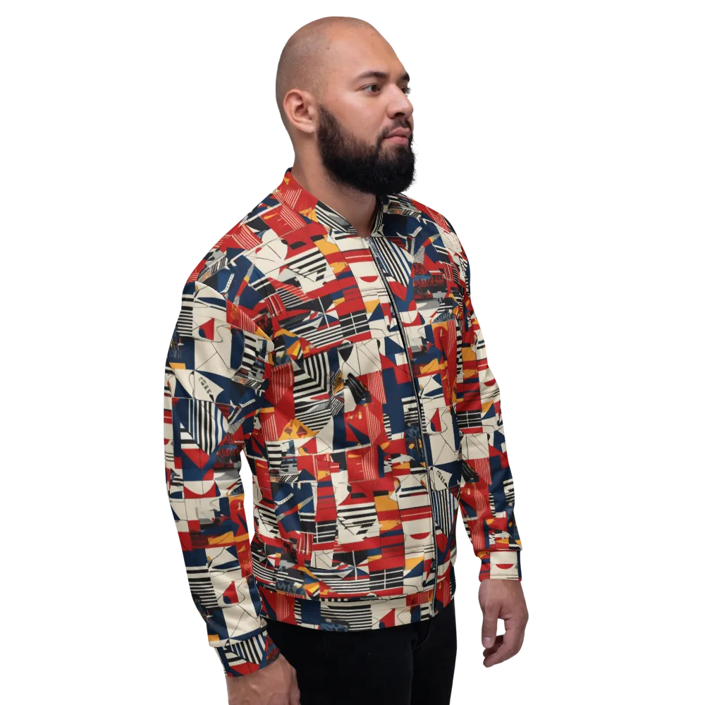 Redline Geometry on Bomber Jacket — Right