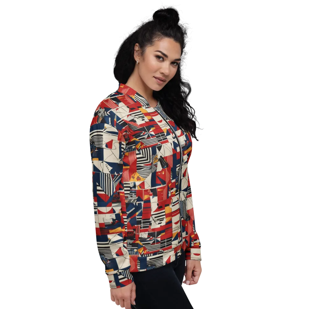 Redline Geometry on Bomber Jacket — Right