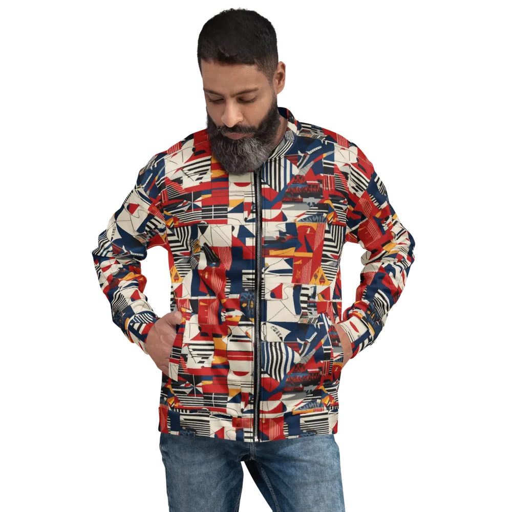 Redline Geometry on Bomber Jacket — Front