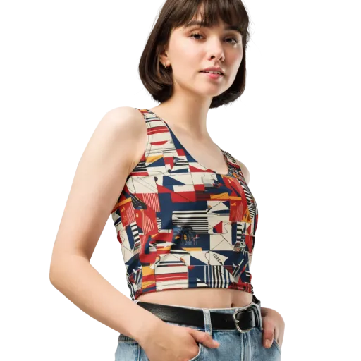 Redline Geometry on a Crop Top