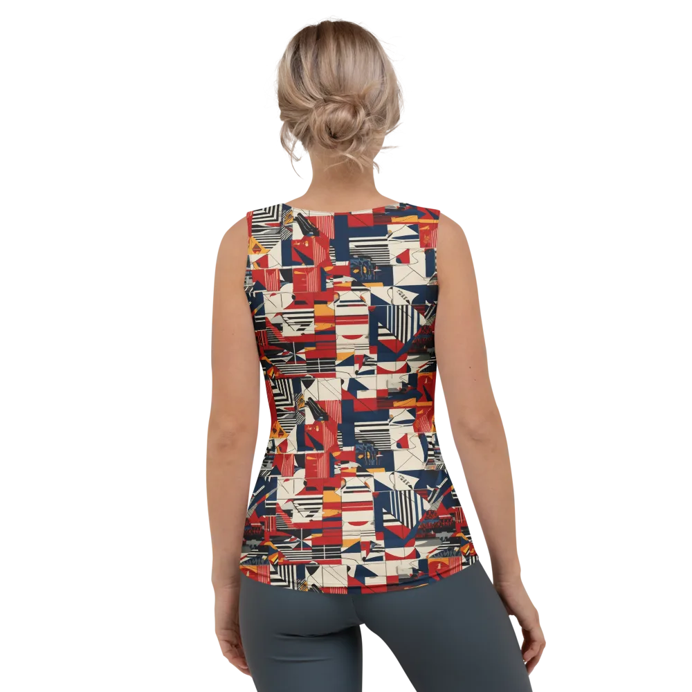 Redline Geometry on Women's Tank Top — Back