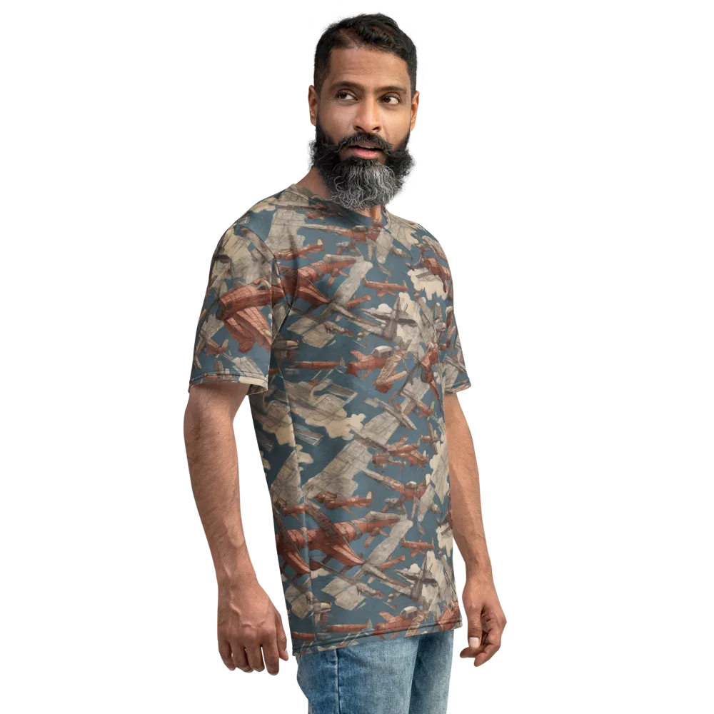 Cloud Squadron on Men's Crew Neck T-Shirt — Right