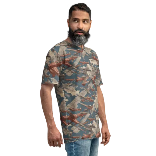 Cloud Squadron on a Men's Crew Neck T-Shirt