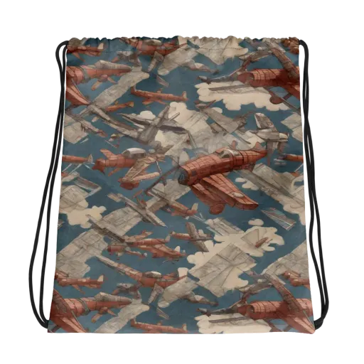 Cloud Squadron on a Drawstring Bag