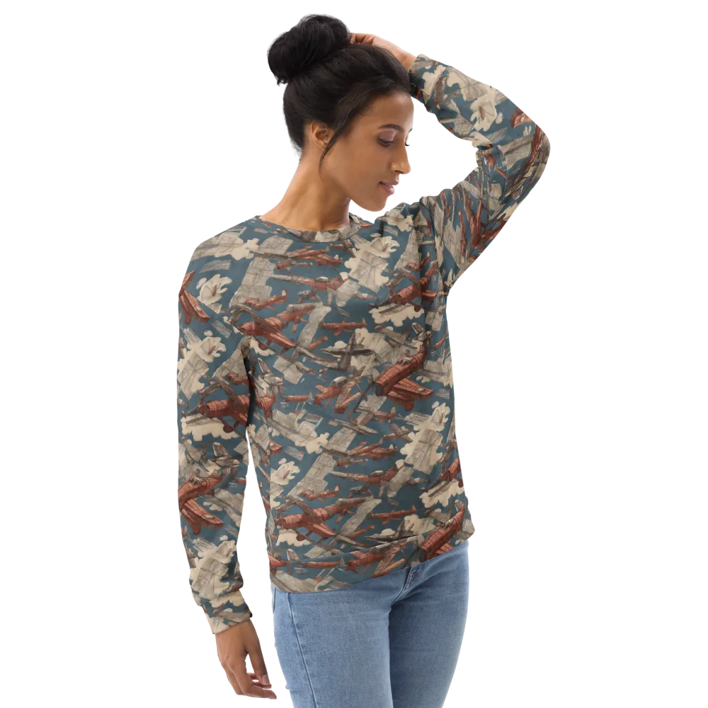 Cloud Squadron on Sweatshirt — Right Front