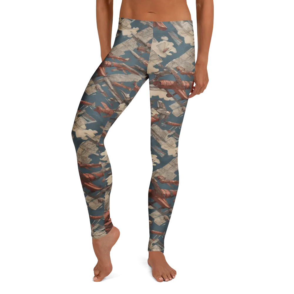 Cloud Squadron on Leggings — Front