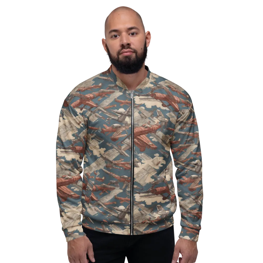 Cloud Squadron on Bomber Jacket — Front