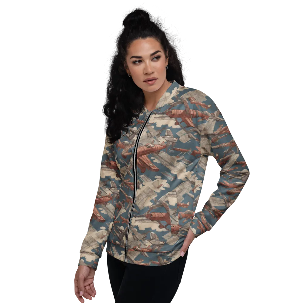 Cloud Squadron on Bomber Jacket — Left