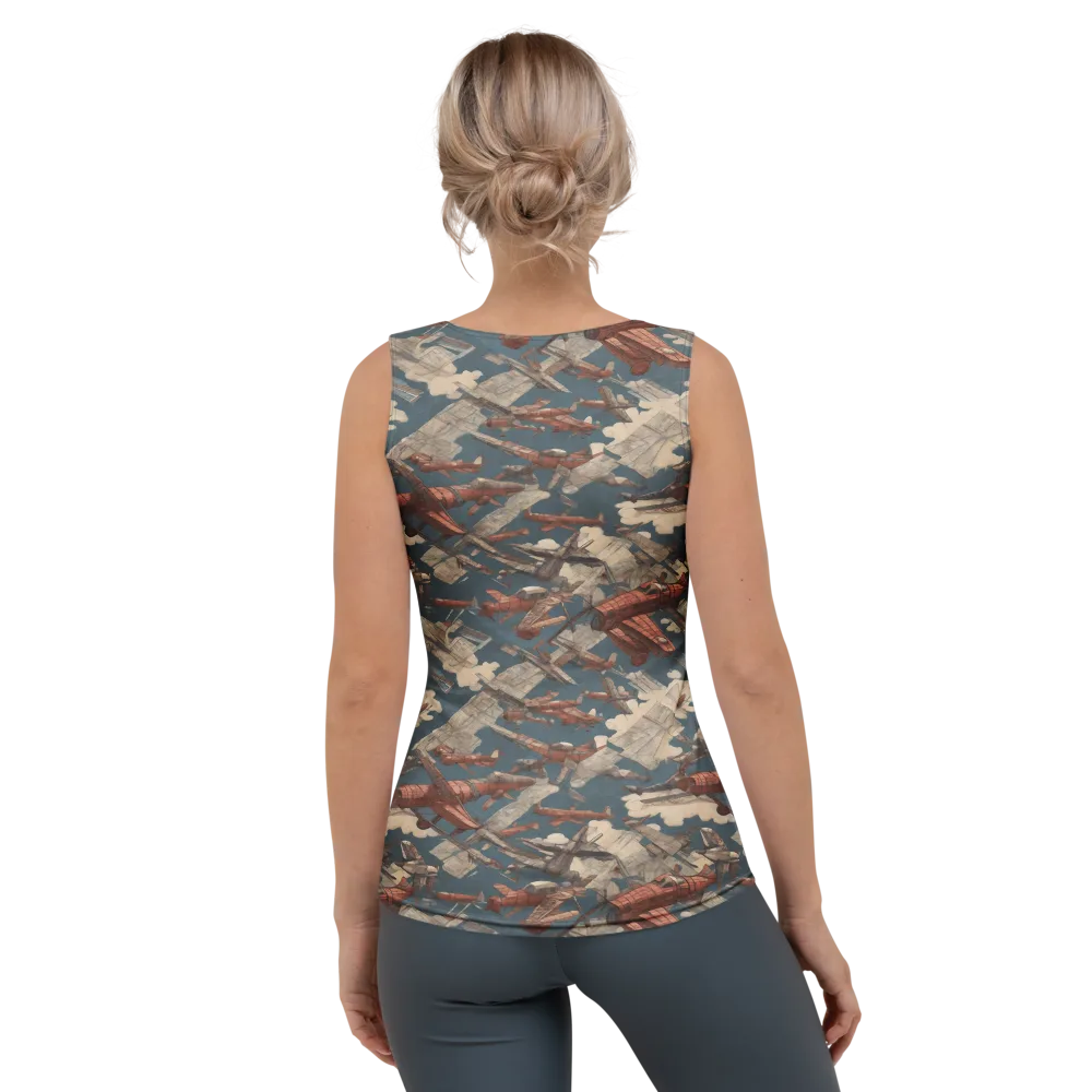 Cloud Squadron on Women's Tank Top — Back