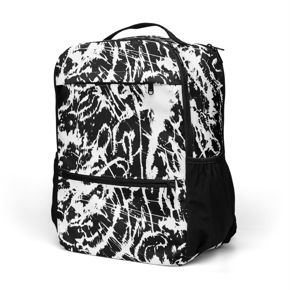 Monochrome Wild on Utility Backpack — Left Front