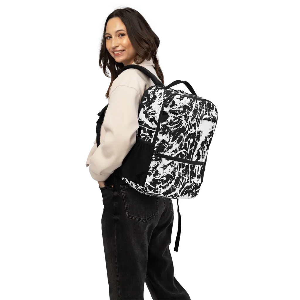 Monochrome Wild on Utility Backpack — Back