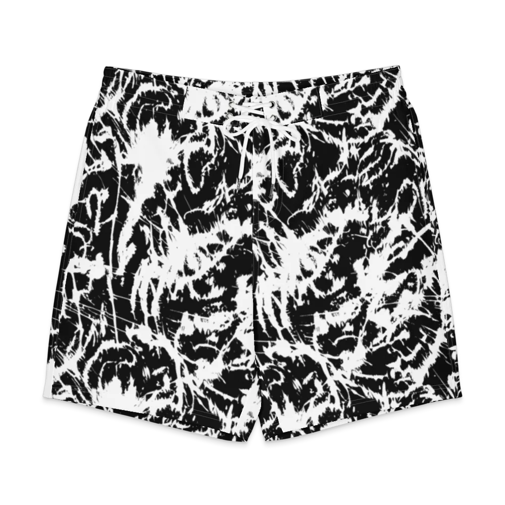 Monochrome Wild on Men's Board Shorts — Front