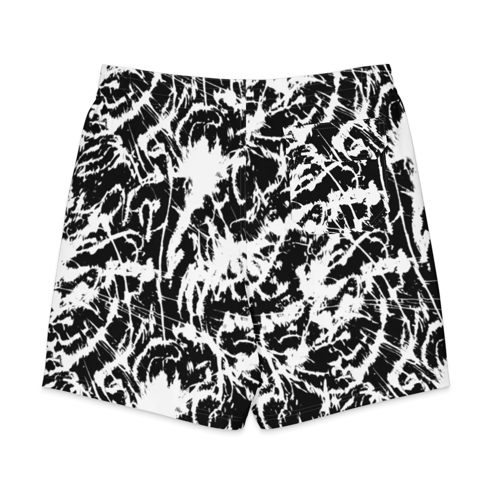 Monochrome Wild on Men's Board Shorts — Back