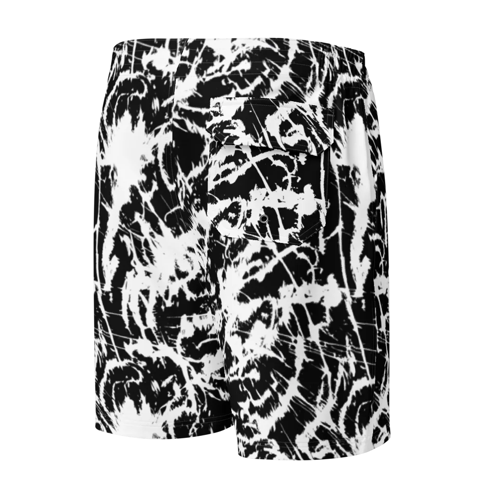 Monochrome Wild on Men's Board Shorts — Back