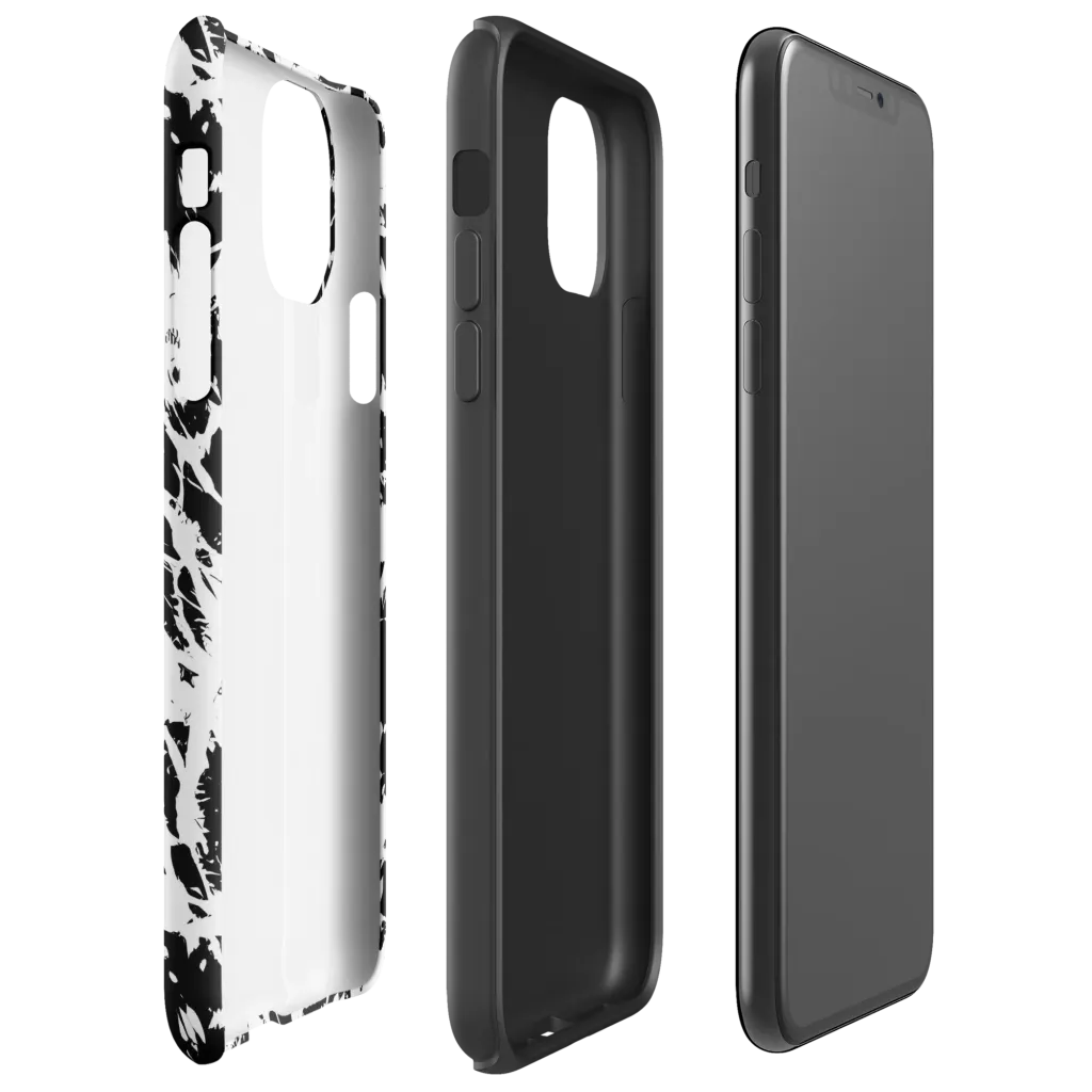 Monochrome Wild on Tough Case for iPhone® — Right