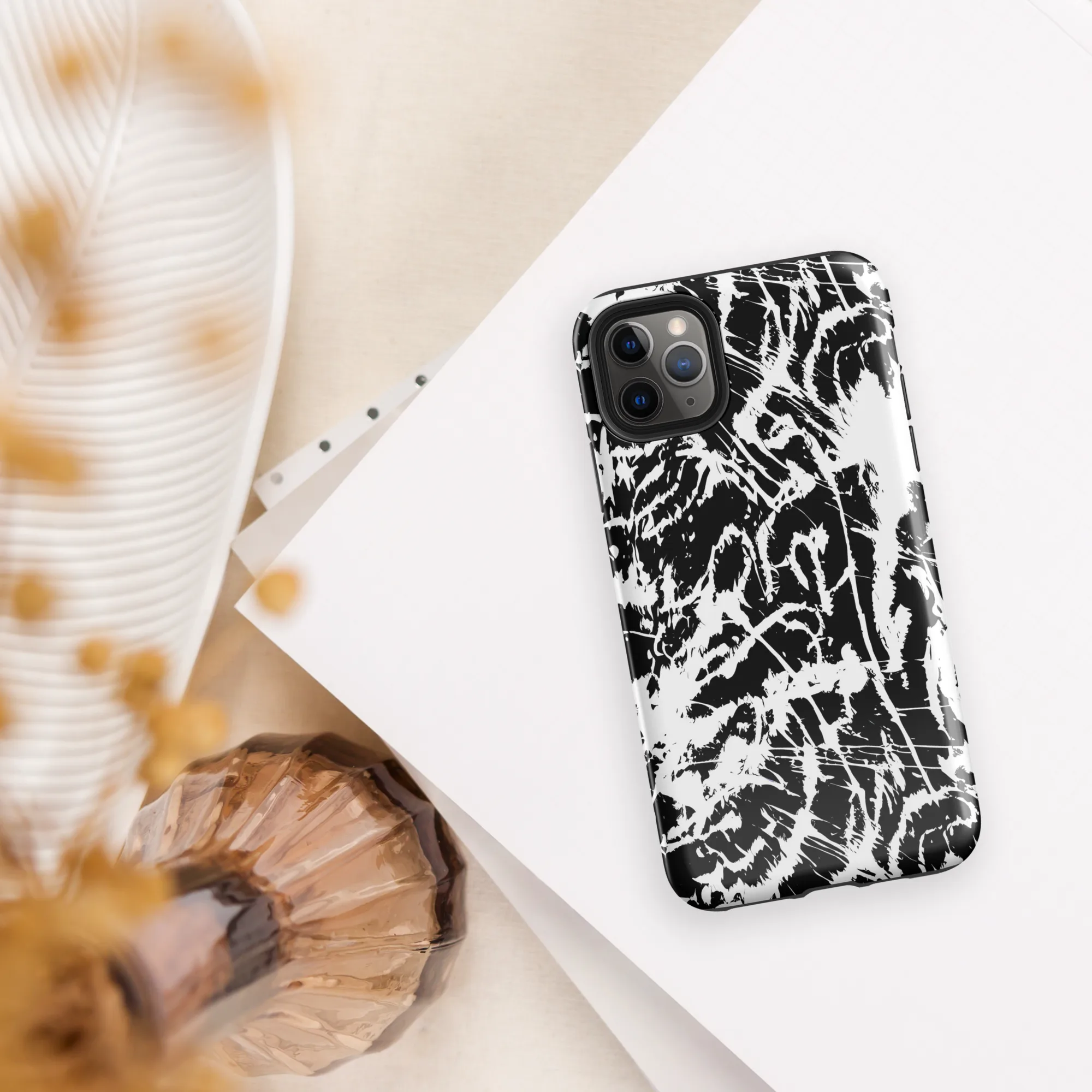 Monochrome Wild on Tough Case for iPhone® — Front
