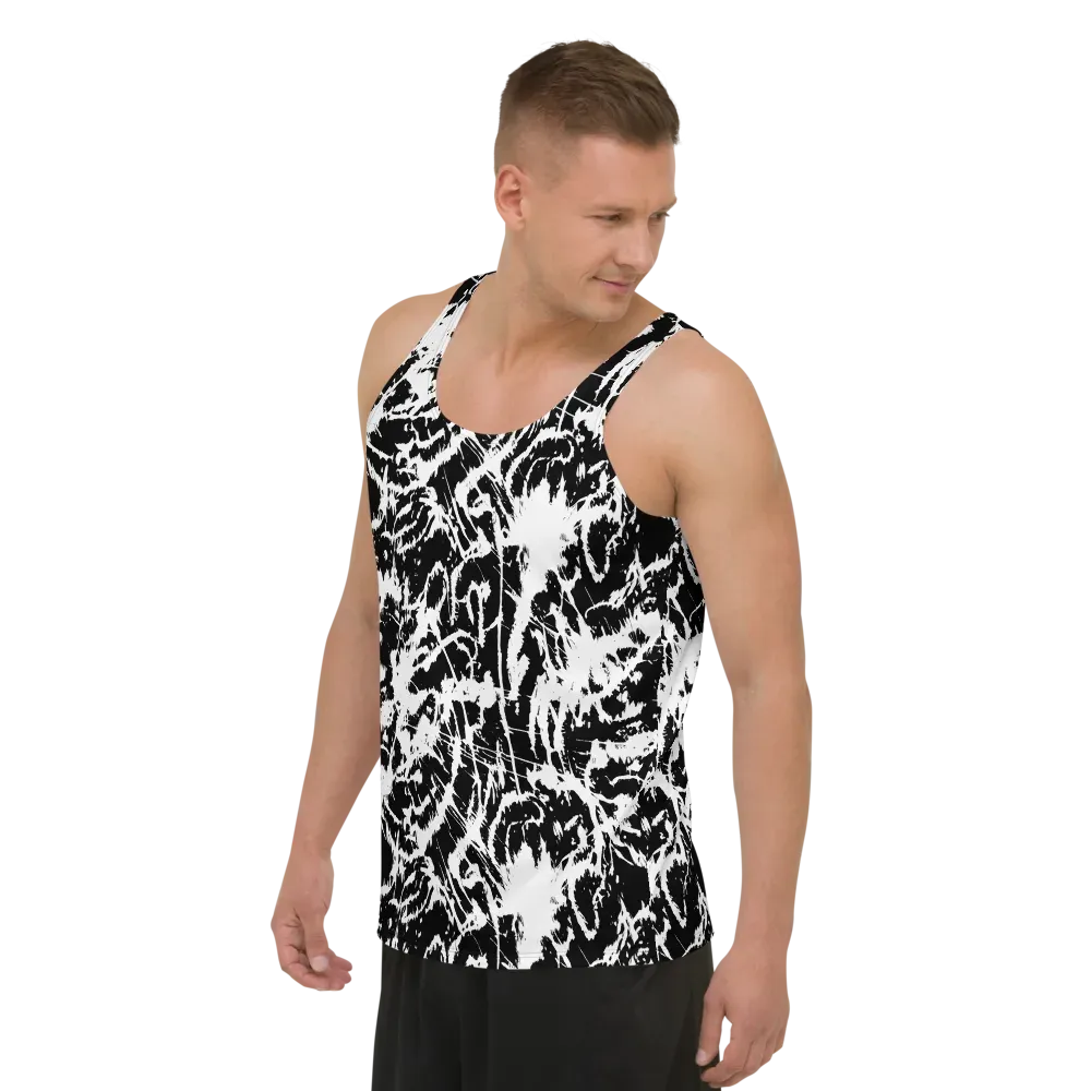 Monochrome Wild on Men's Tank Top — Left Front