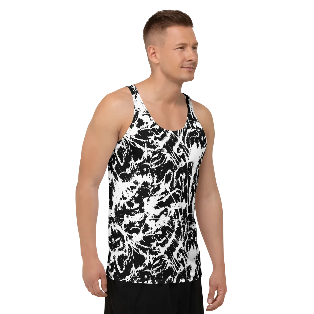 Monochrome Wild on Men's Tank Top — Right Front