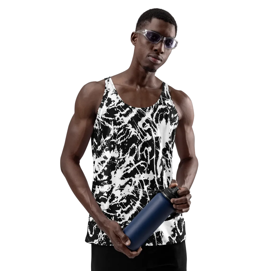 Monochrome Wild on Men's Tank Top — Front