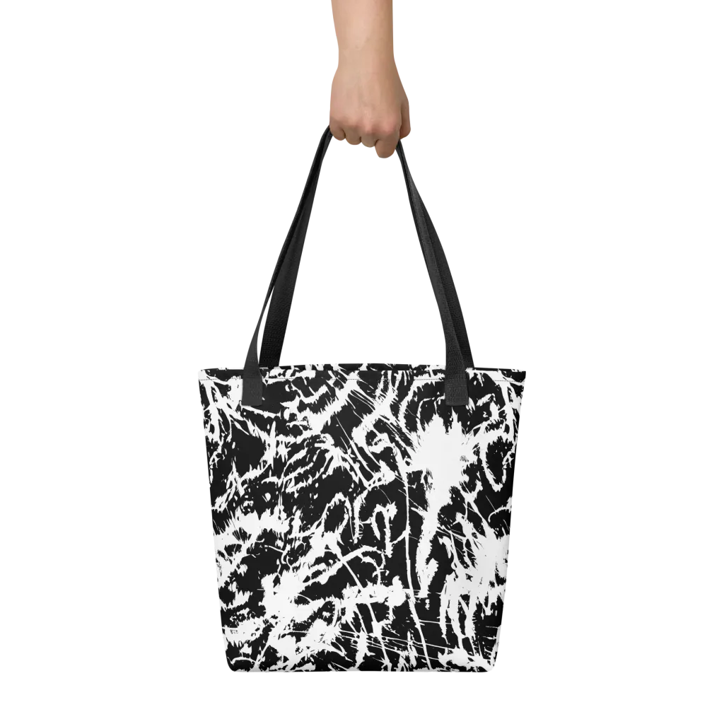Monochrome Wild on Tote Bag — Front