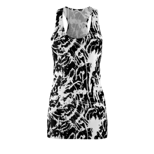 Monochrome Wild on a Racerback Dress