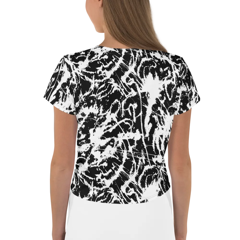 Monochrome Wild on Crop Tee — Back