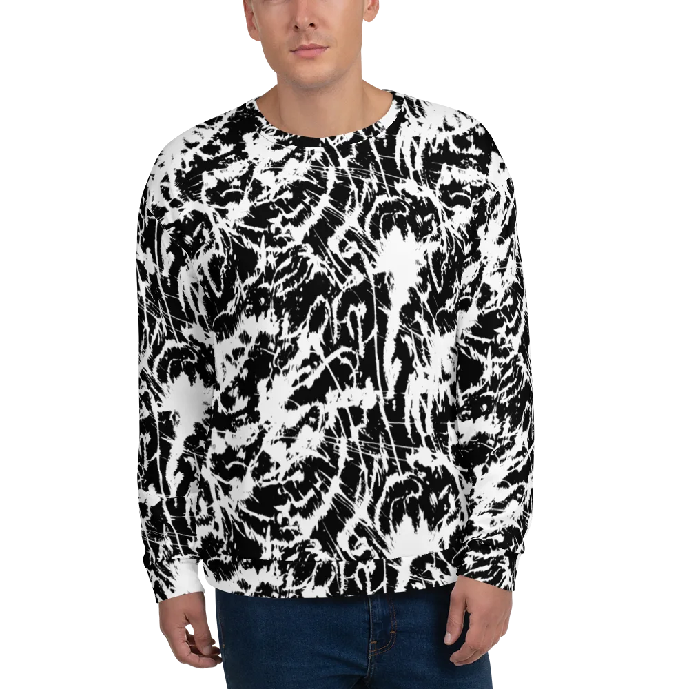 Monochrome Wild on Sweatshirt — Front
