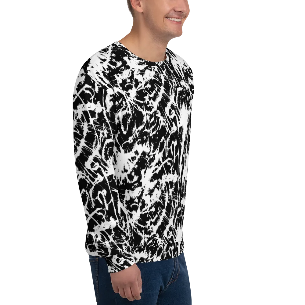Monochrome Wild on Sweatshirt — Right Front