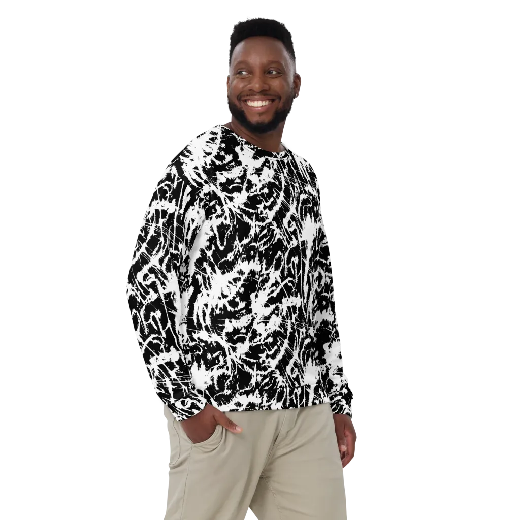 Monochrome Wild on Sweatshirt — Front