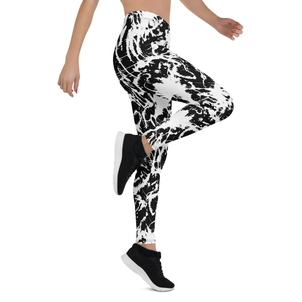 Monochrome Wild on Leggings — Right