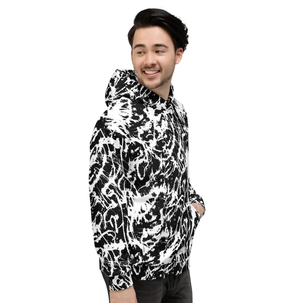 Monochrome Wild on Hoodie — Right