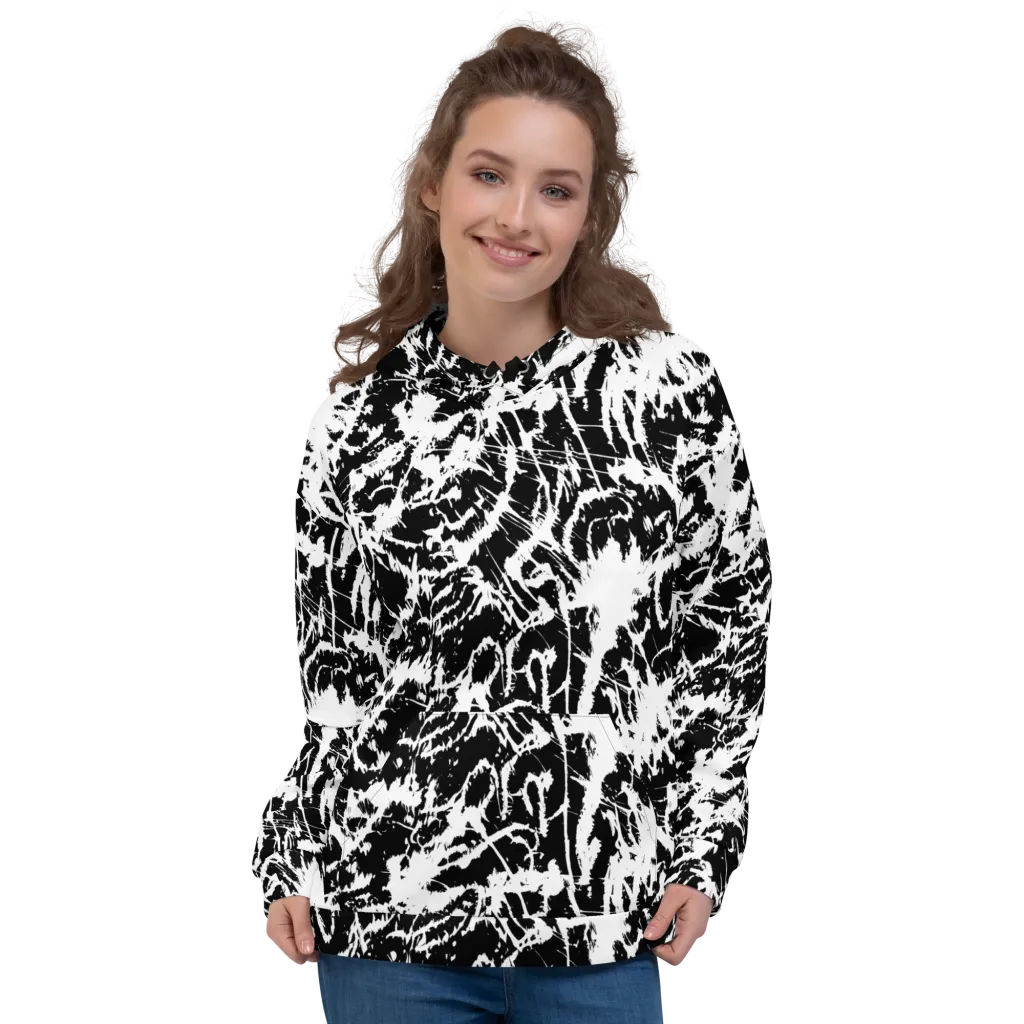 Monochrome Wild on Hoodie — Front