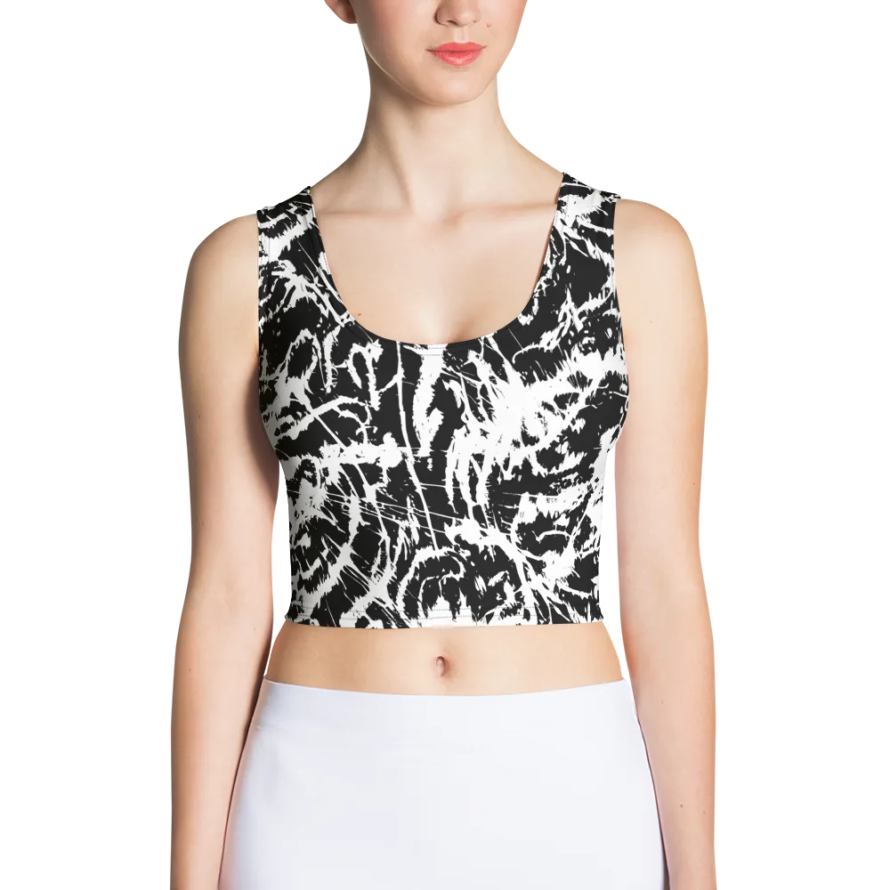Monochrome Wild on Crop Top — Front