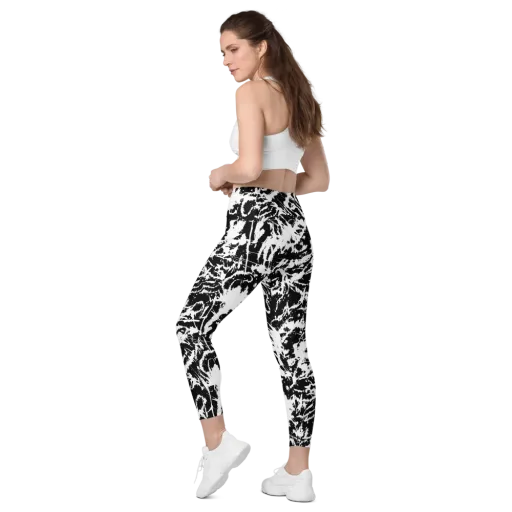 Monochrome Wild on a Leggings with Pockets