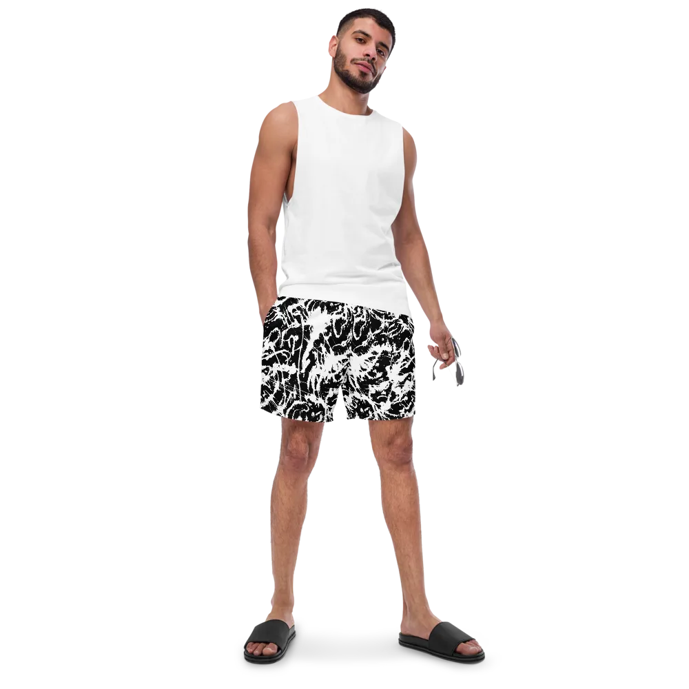 Monochrome Wild on Swim Trunks — Front